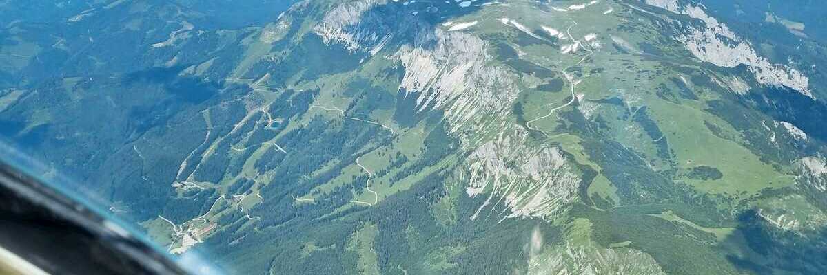 Flugwegposition um 09:21:44: Aufgenommen in der Nähe von Veitsch, St. Barbara im Mürztal, Österreich in 2656 Meter